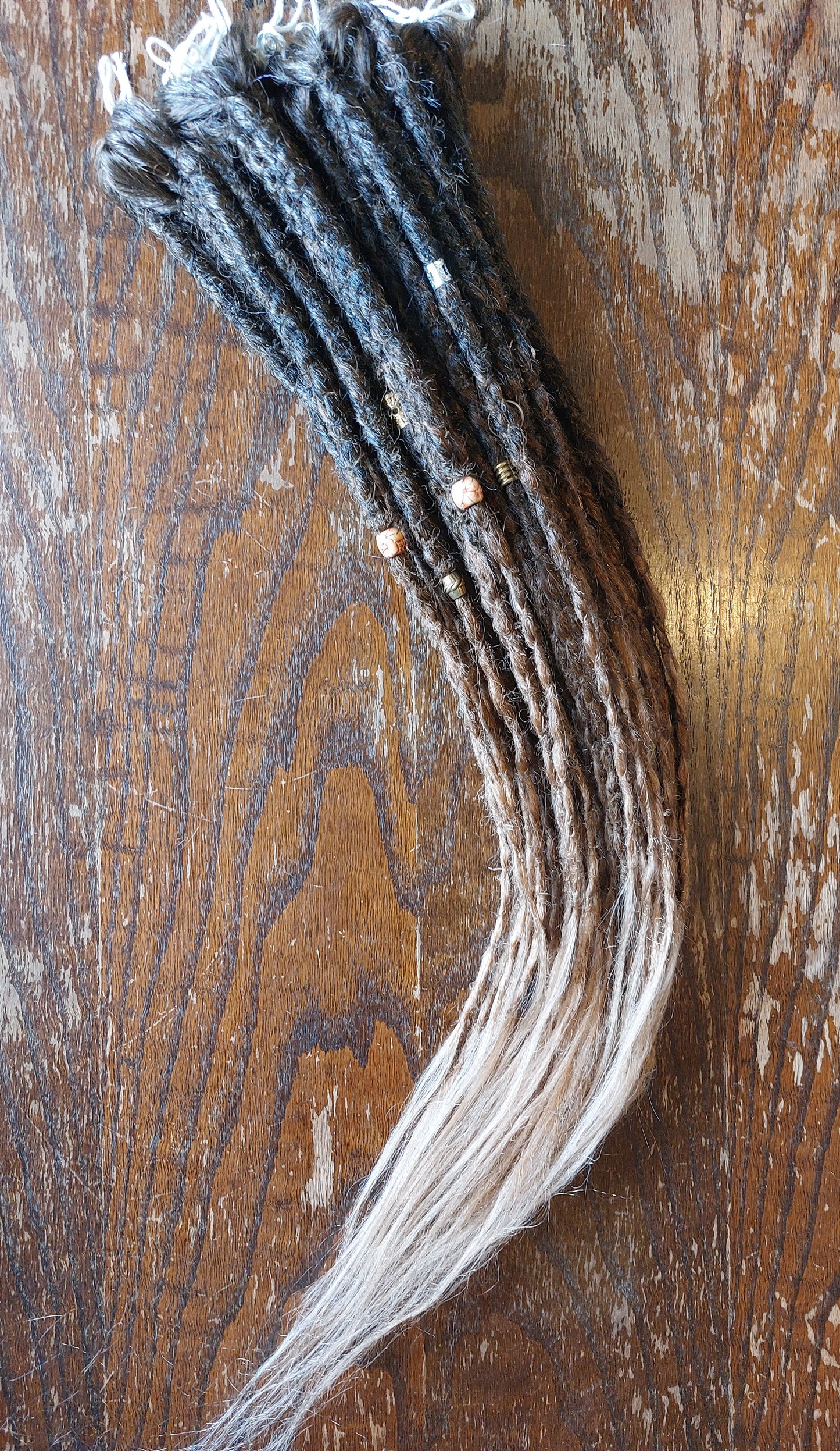 Caramel Brown Ombre Synthetic Dreadlock Extentions
